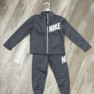 Nike Charcoal Tracksuit with White Logo